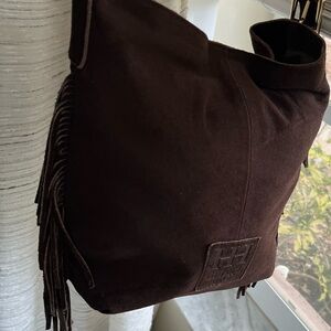 Brand New Chocolate Brown Hobo fringe Bag by Haute Hippie😘🥳❤️🥰💕